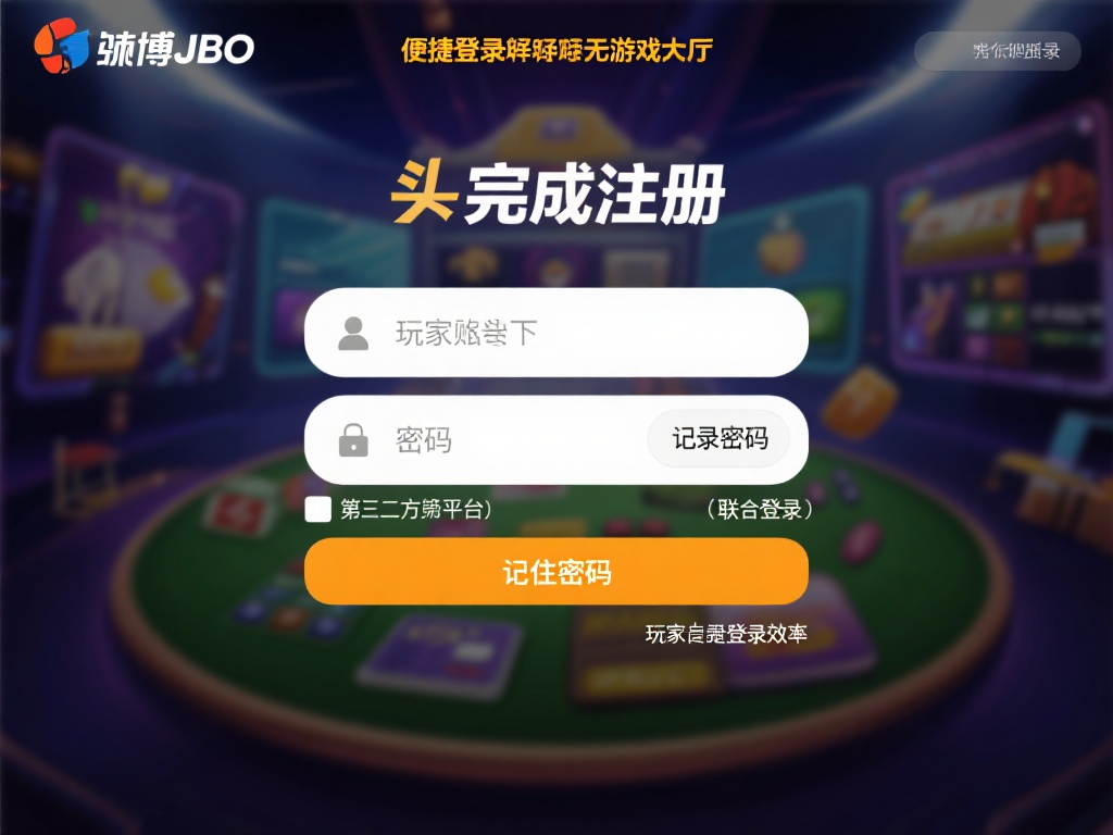 便捷登录，畅享无限乐趣
完成注册后，玩家只需输入